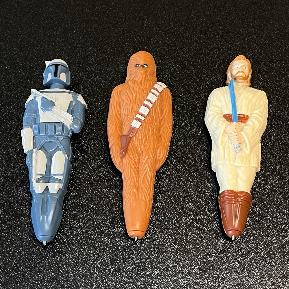 Star Wars Cereal Box Pens General Mills Collectible ALL WORK 2013 Chewbacca Boba